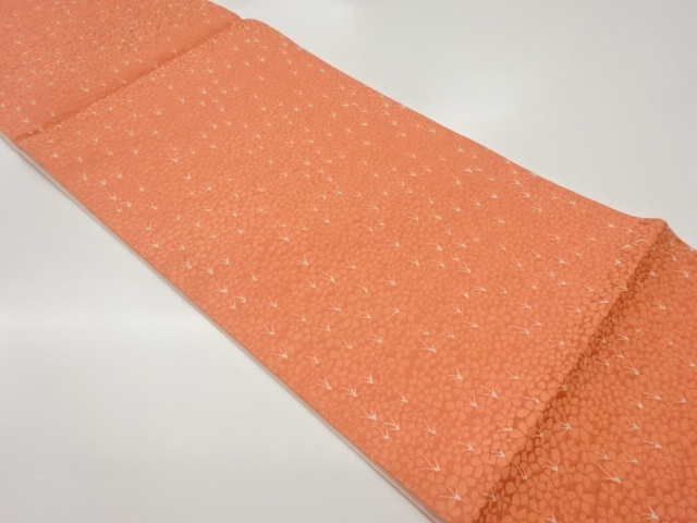 小花尽くしに草模様織出し袋帯